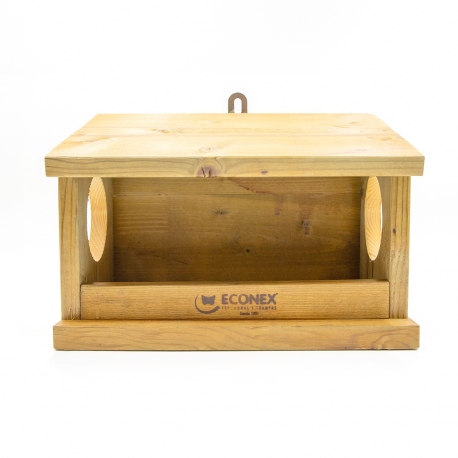 ECONEX COMEDERO DE MADERA PARA PÁJAROS