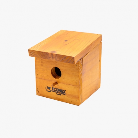 ECONEX NIDAL DE MADERA MACIZA PARA PÁJAROS 